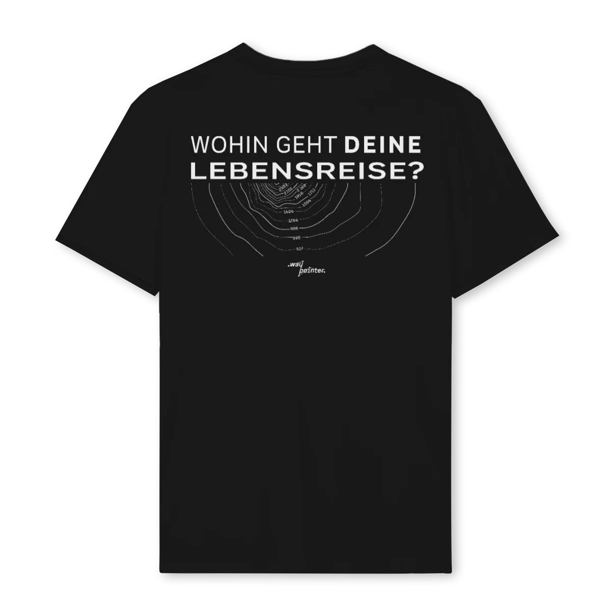 WAYPOINTER TOPO EINS Black Regular Tee. - Image 2