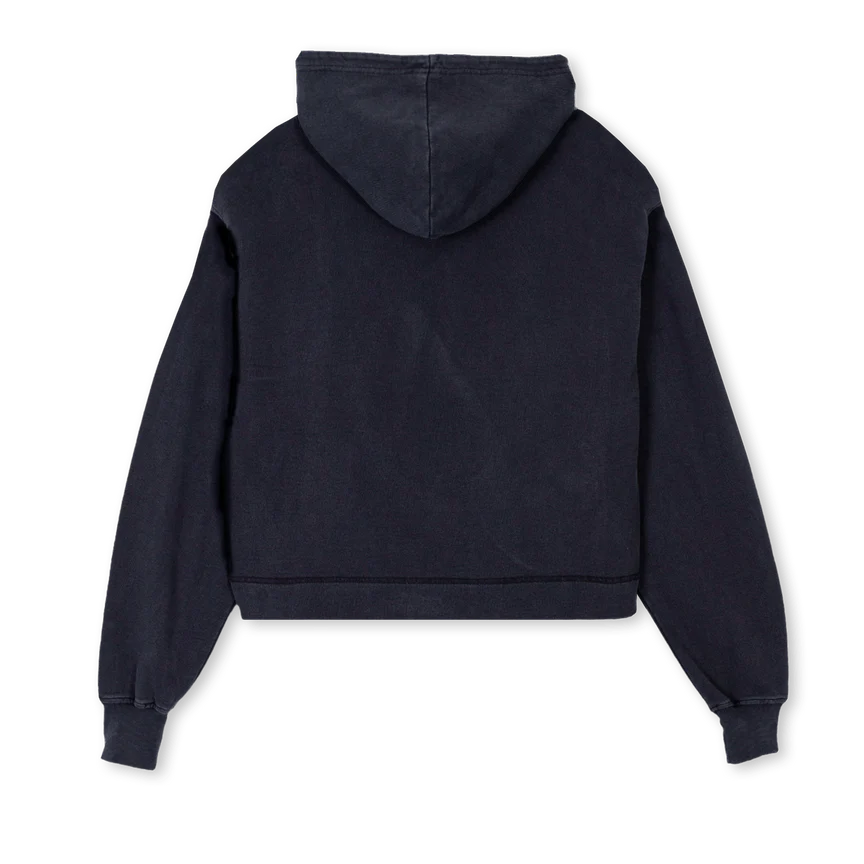 WCH Vintage Black Cropped Hoodie. - Image 2