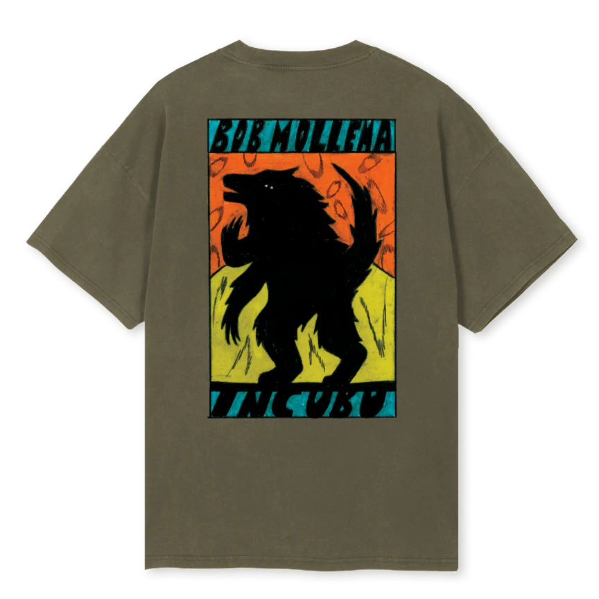 WEREWOLFOLIVE Vintage Olive Oversized Tee. - Image 2