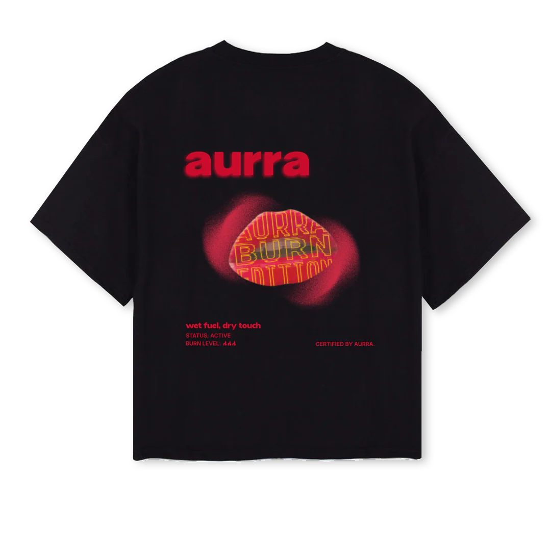 WET FUEL Black Oversized Boxy Tee. - Image 2
