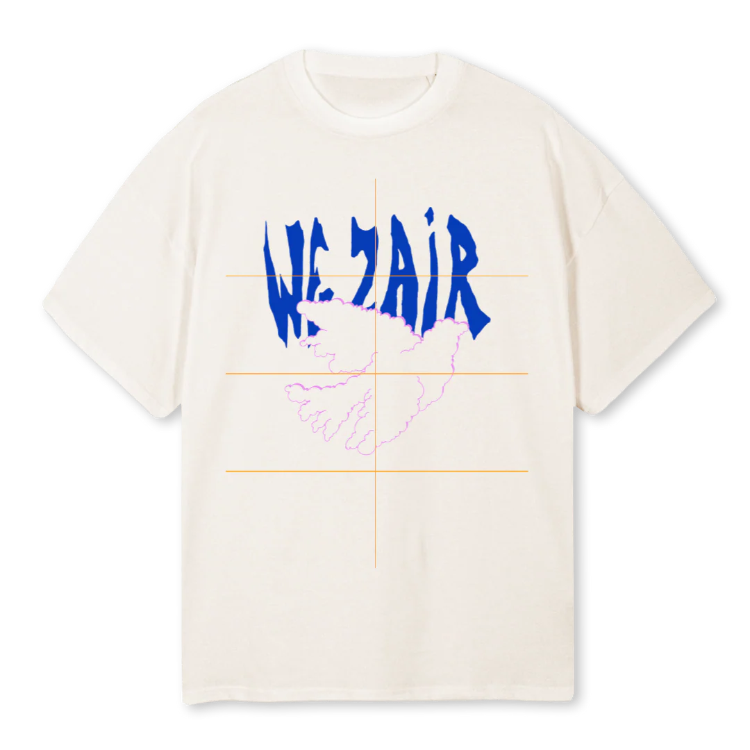 WEZAIR Vintage White Oversized Tee.