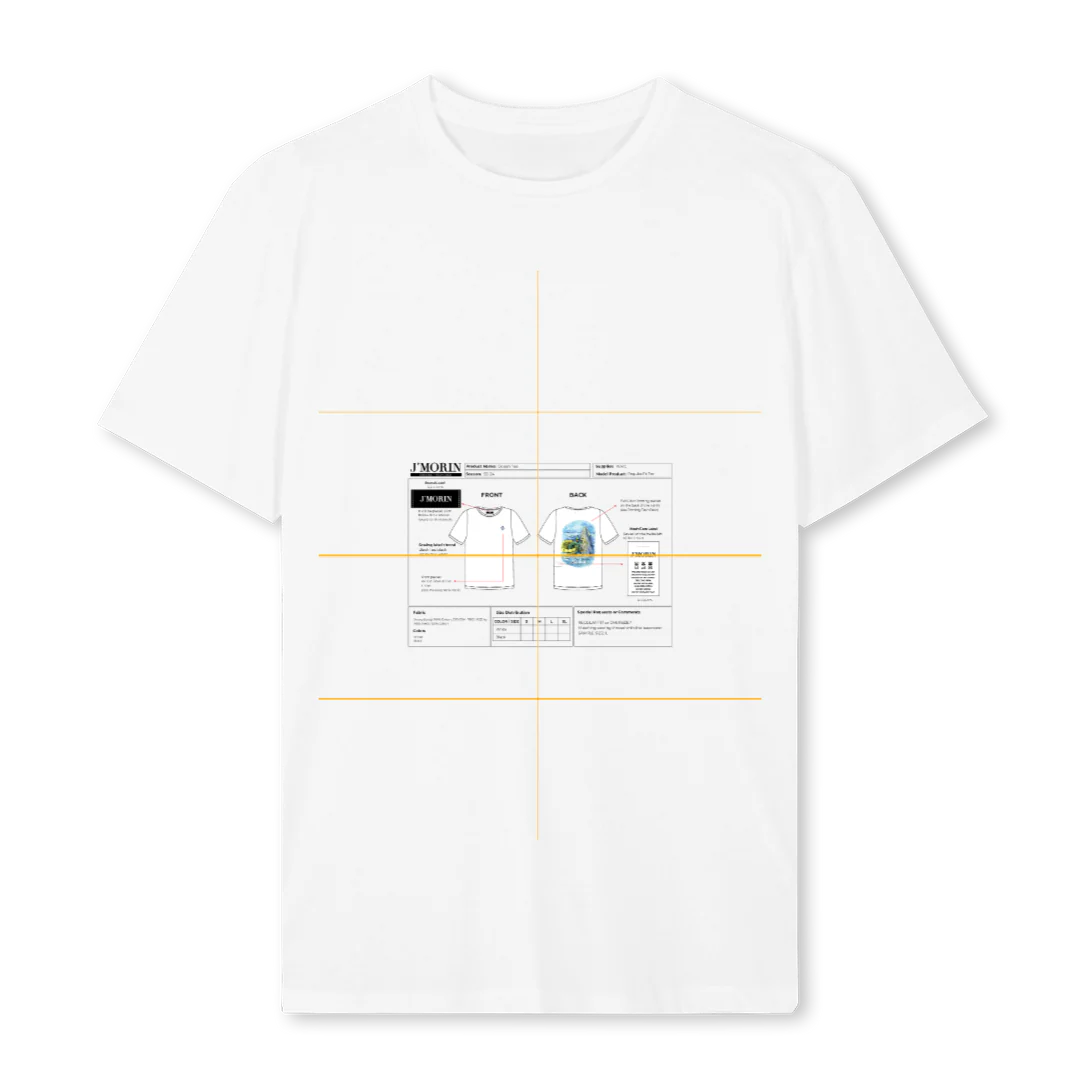 WHALE  White Regular Tee.