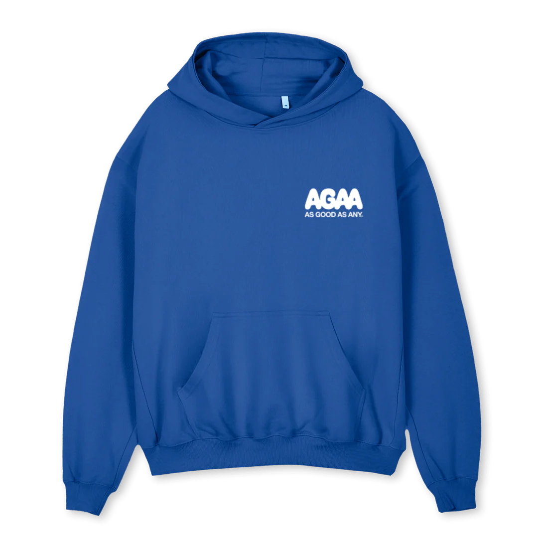AGAAPUZZLE_CB Cobalt Blue Oversized Hoodie.