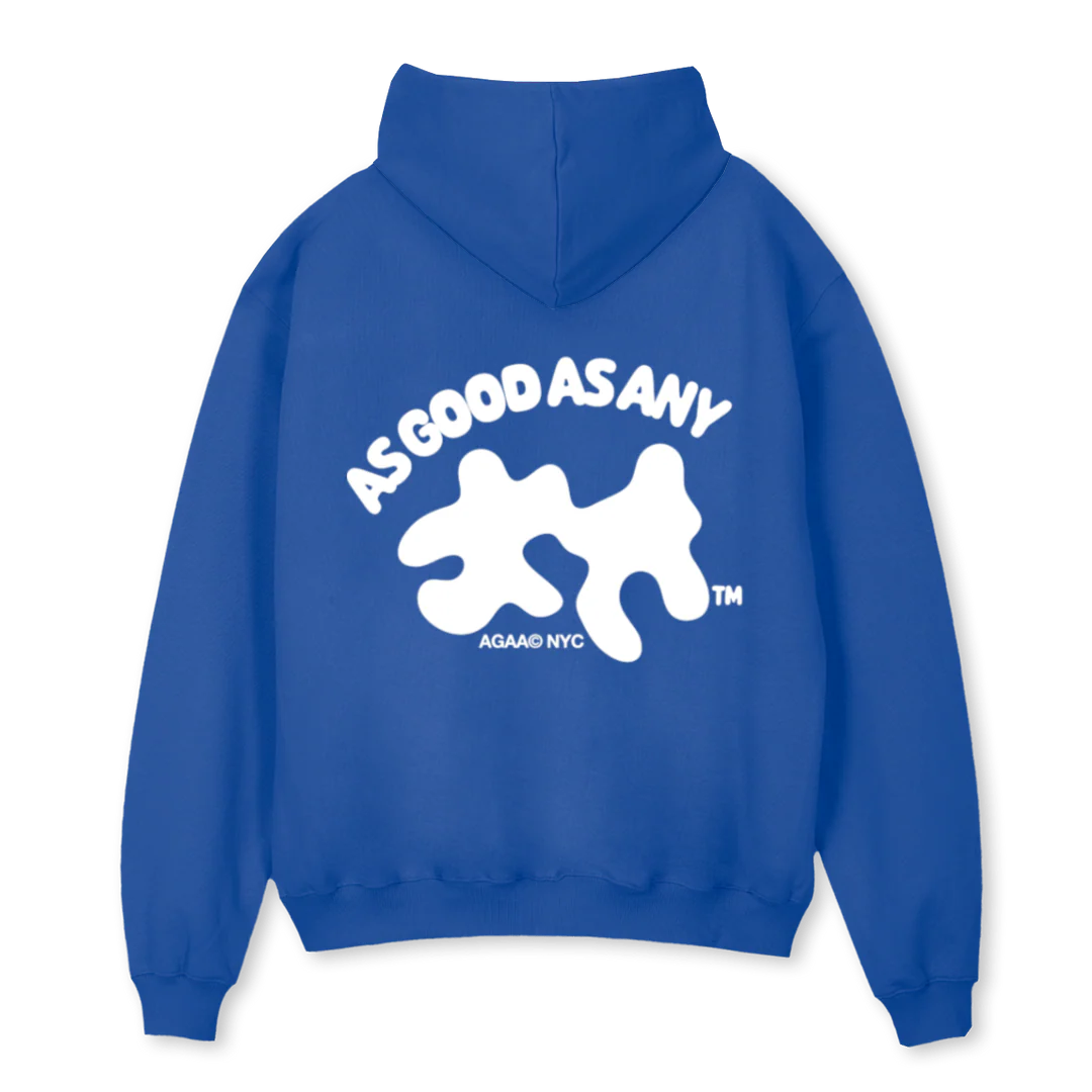 AGAAPUZZLE_CB Cobalt Blue Oversized Hoodie. - Image 2