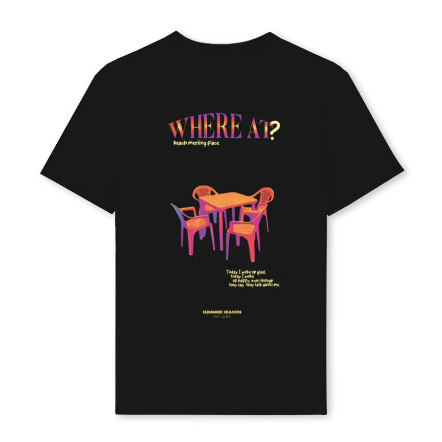 WHEREMESALOBOSUMMER Black Regular Tee. - Image 2