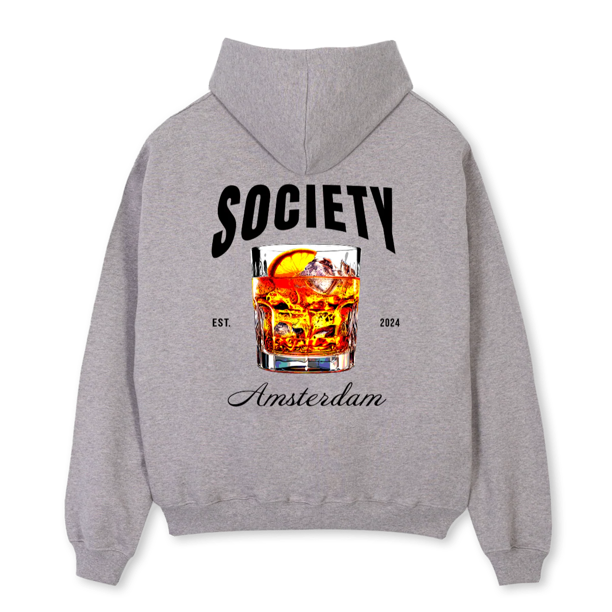 WHISKYSAMS Grey Marl Oversized Hoodie. - Image 2