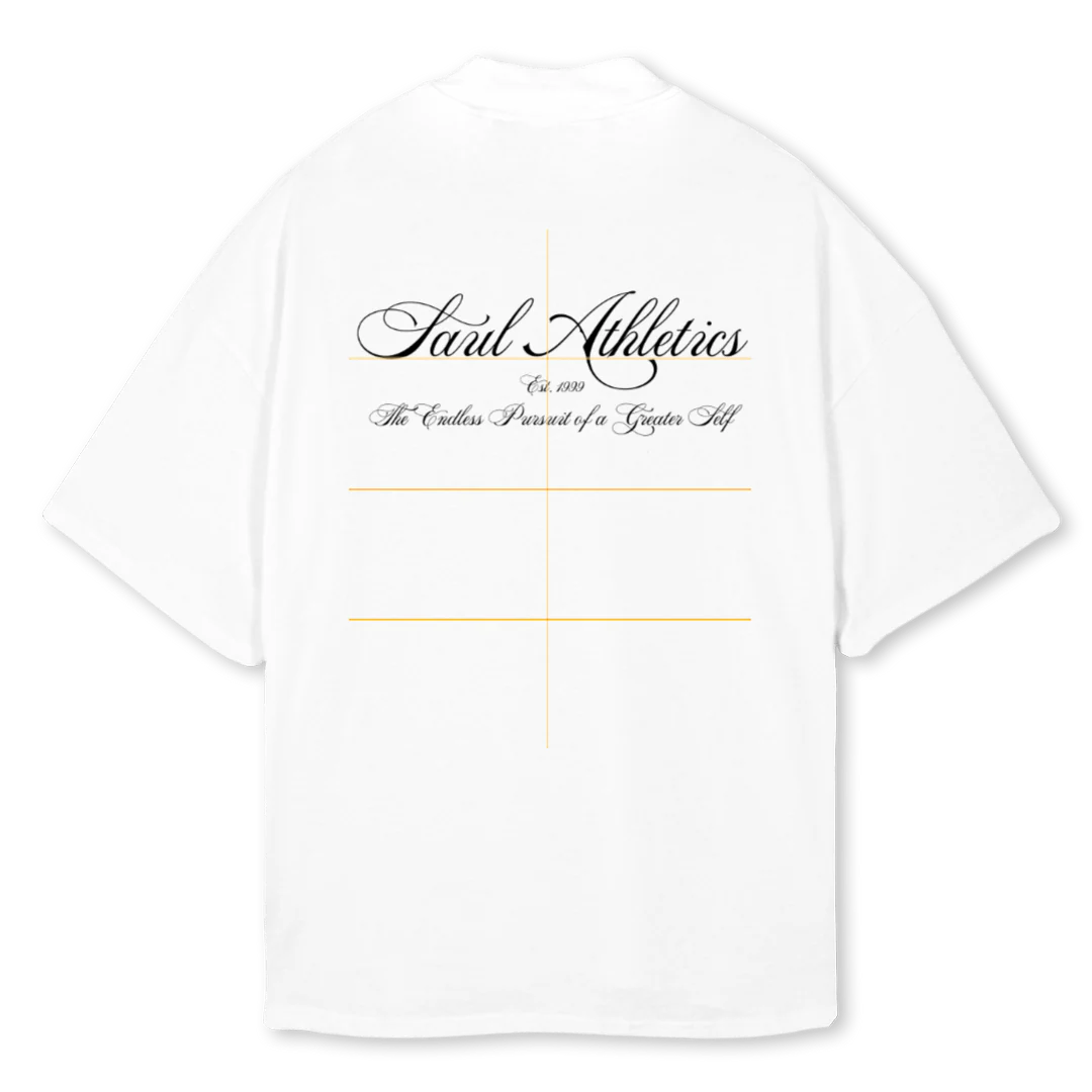 WHIT White Oversized Mock Neck Tee. - Image 2