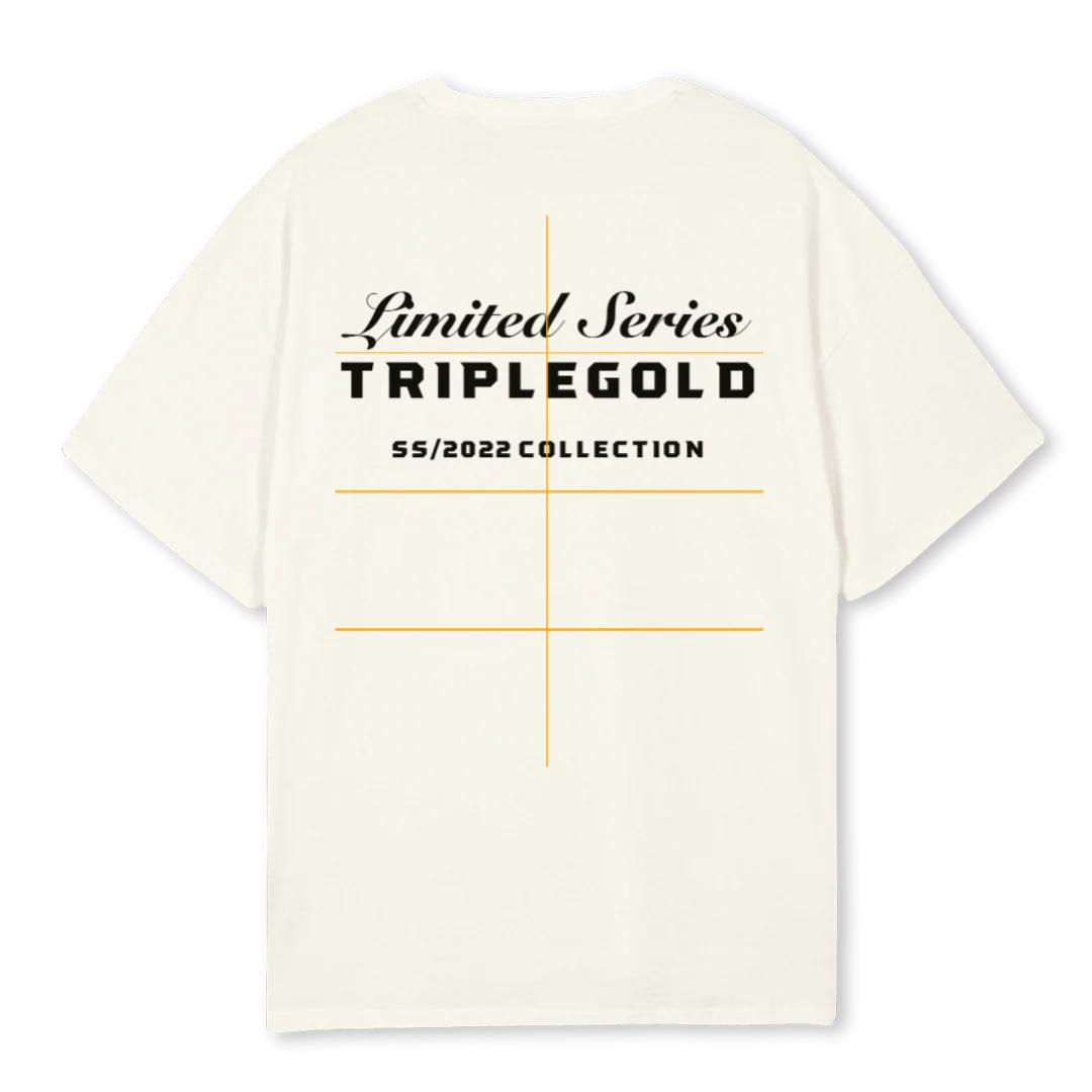 WHITE LIMITED TEE Cream Oversized Tee. - Image 2