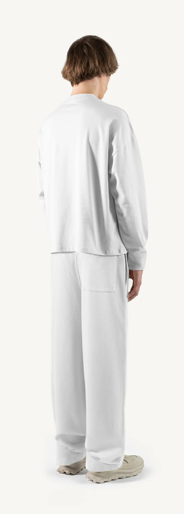 White Oversized Boxy LS Tee. - Image 5