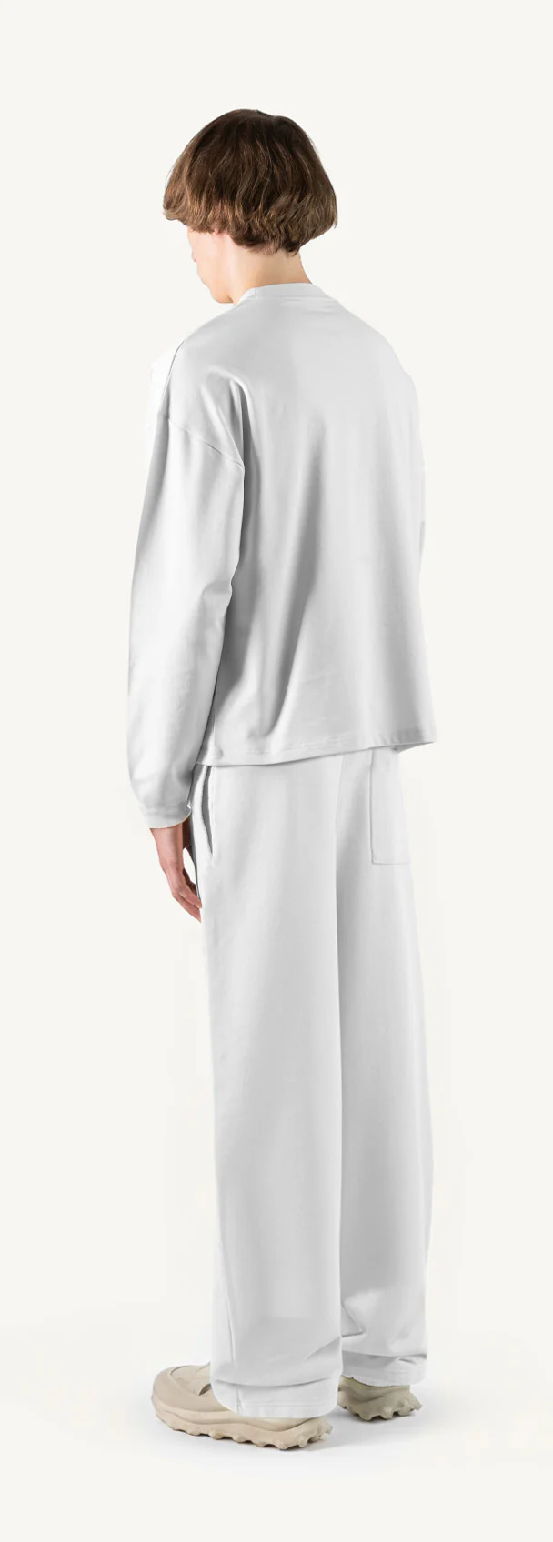White Oversized Boxy LS Tee. - Image 7