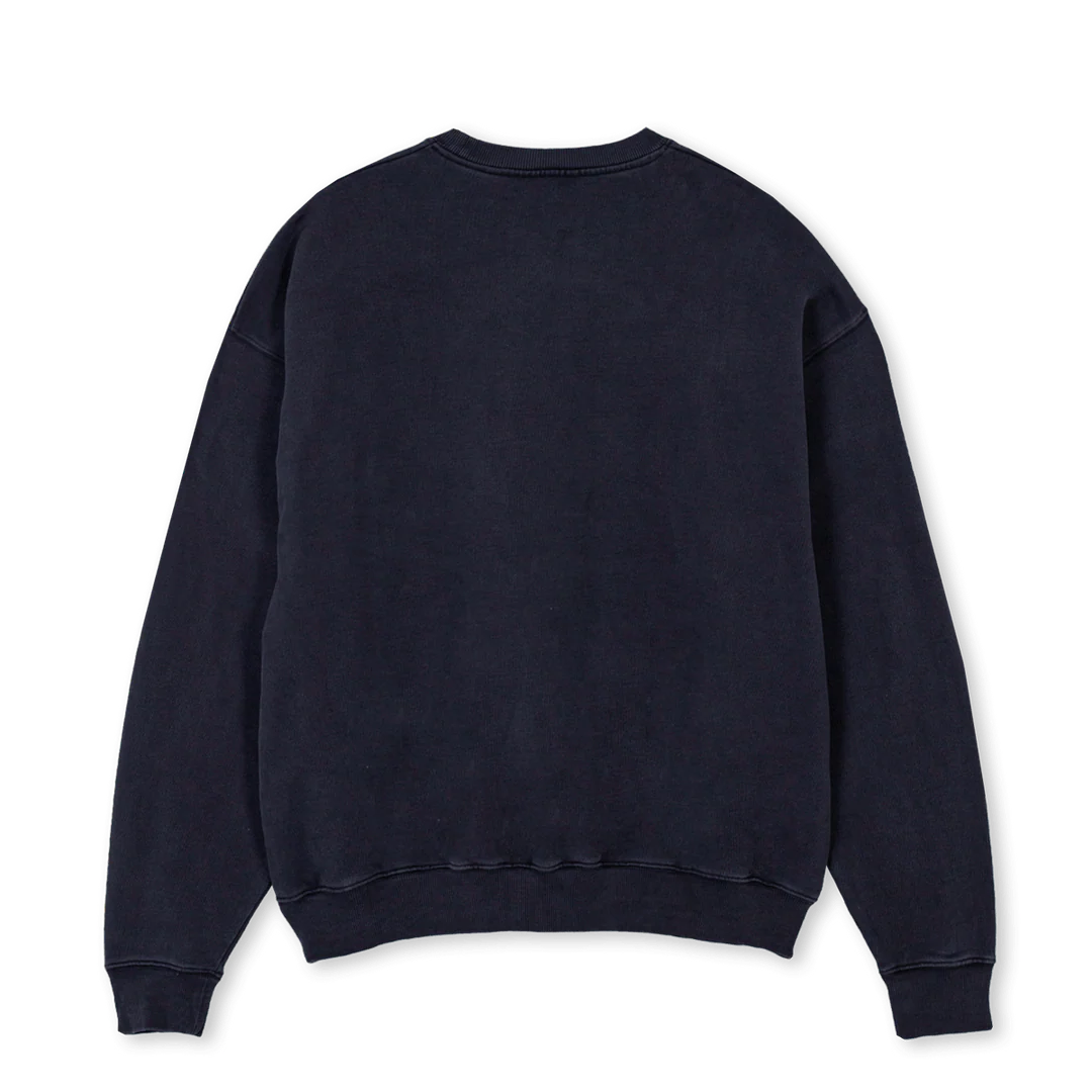 WHITE PO Vintage Black Oversized Crewneck Sweater. - Image 2