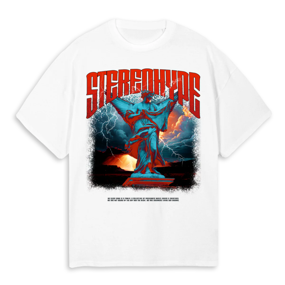 WHITEANGELRED White Oversized Tee.