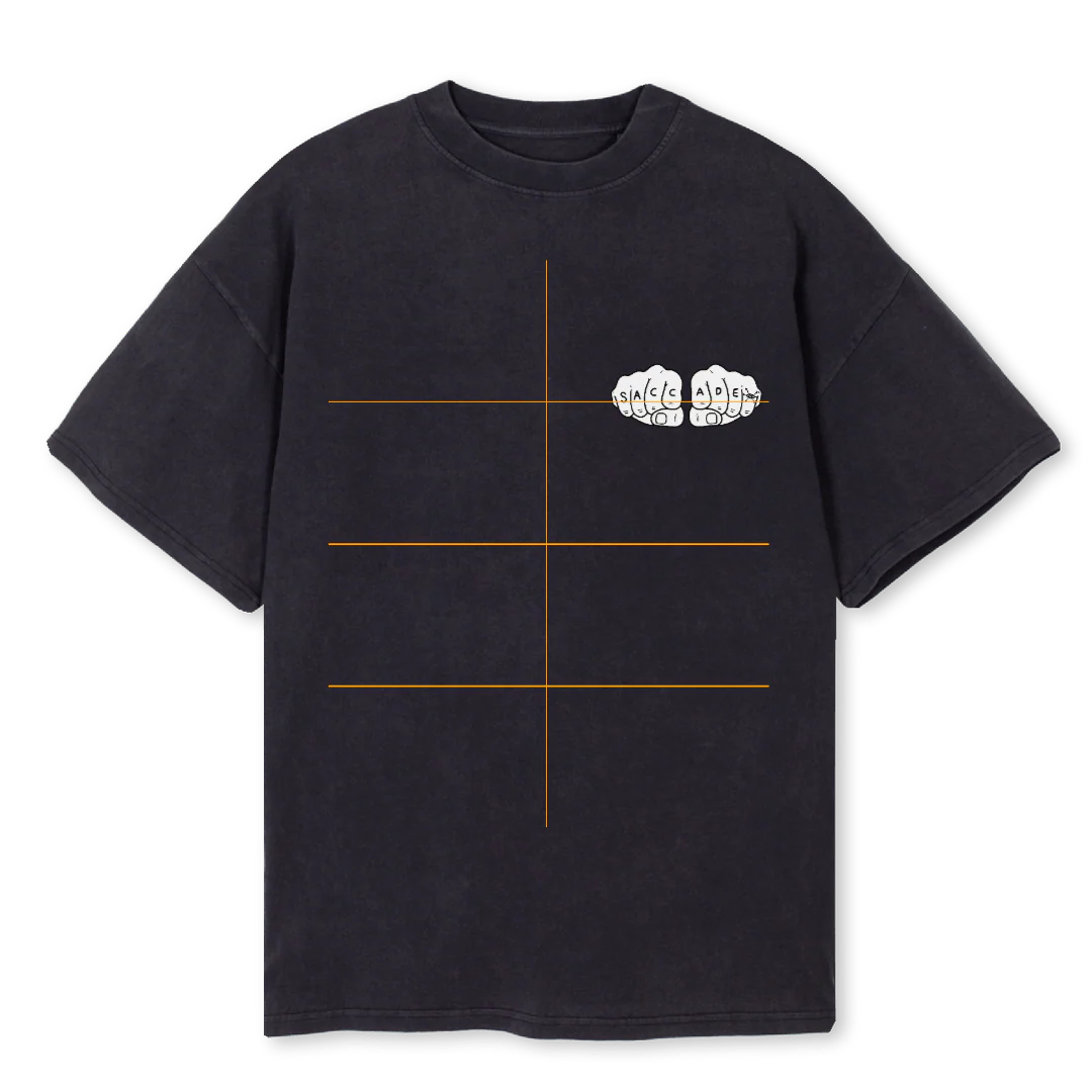 WHITEKNUCKLES Vintage Black Oversized Tee.