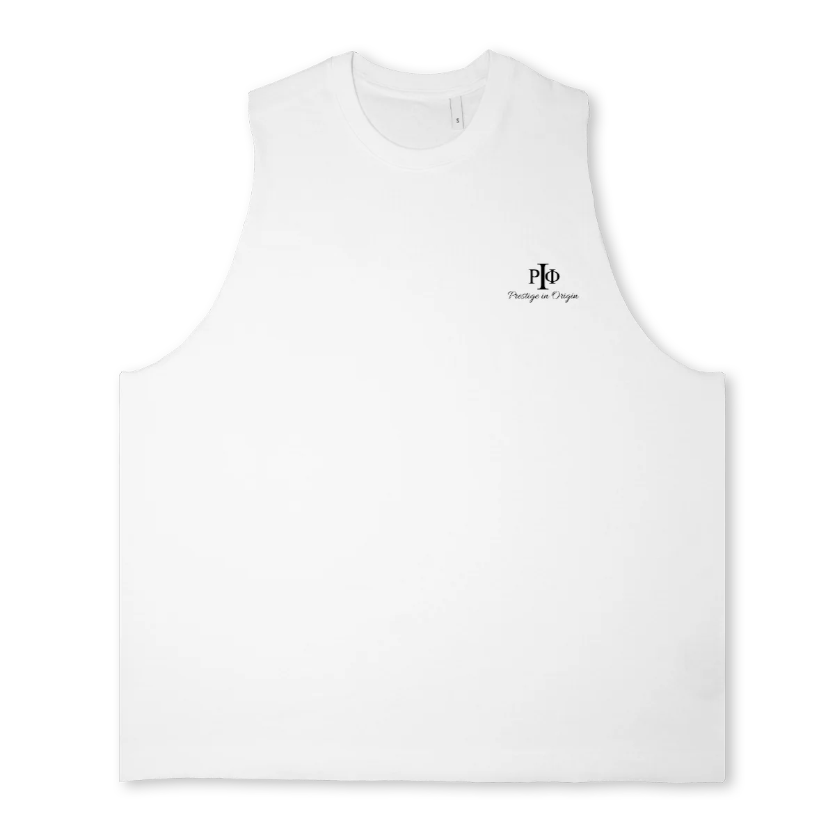 WHITENOSLEEVE Bright white Oversized Vest.