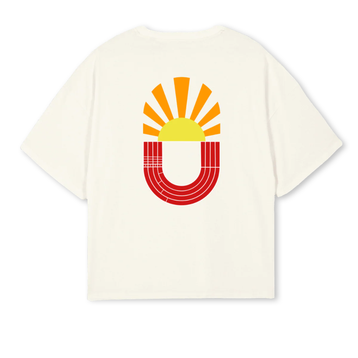 WHITETEST Cream Oversized Boxy Tee. - Image 2