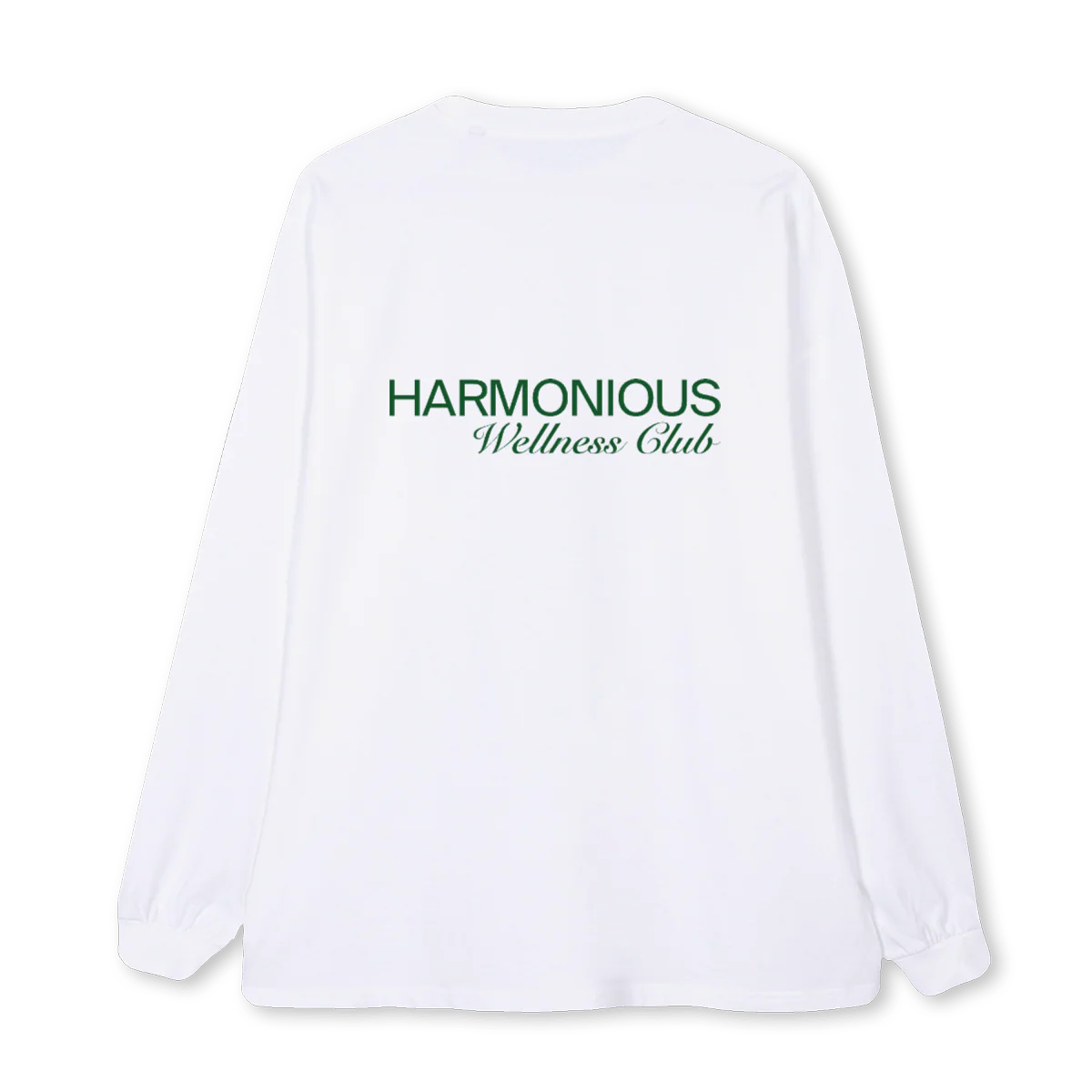 WHITLSLEEVEGREENWLNE White Oversized LS Tee. - Image 2