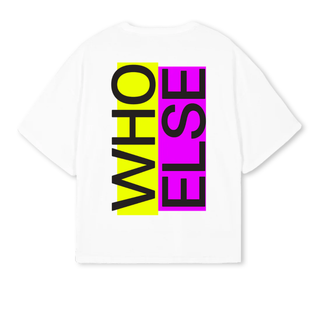 WHOELSE KOLOR White Oversized Boxy Tee. - Image 2