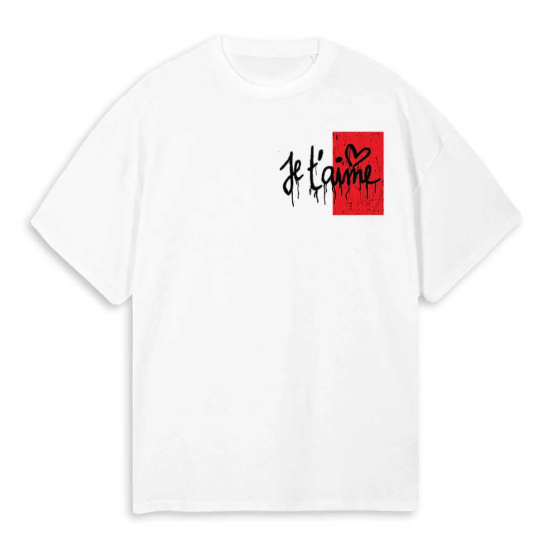 WHT OV JTM DEUX White Oversized Tee.