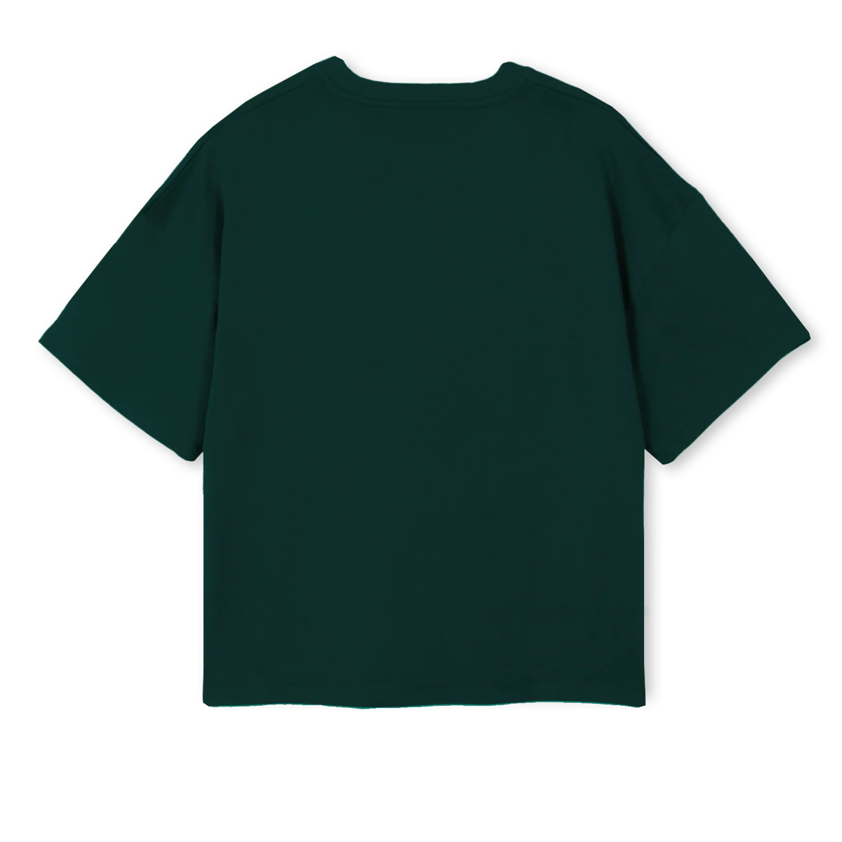 WHTEBSC_2 Wild Green Oversized Boxy Tee. - Image 2