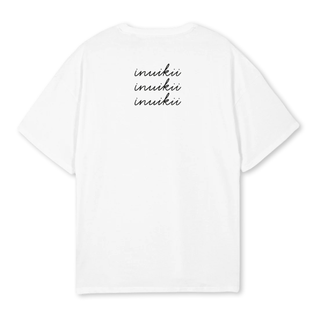 WHTTHREEINU White Oversized Tee. - Image 2