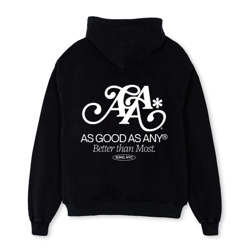AAASIGNATURE_V2 Black Oversized Hoodie - Image 2