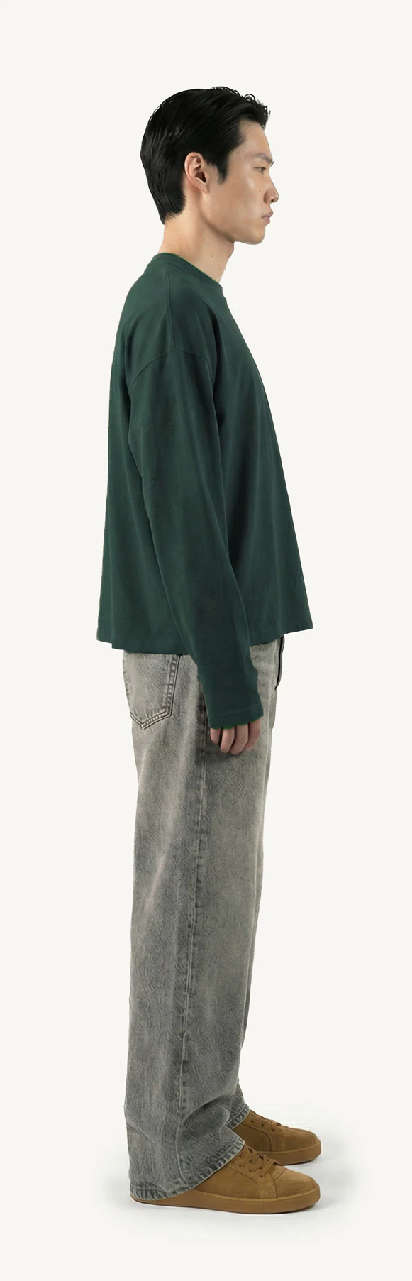 Wild Green Oversized Boxy LS Tee. - Image 4