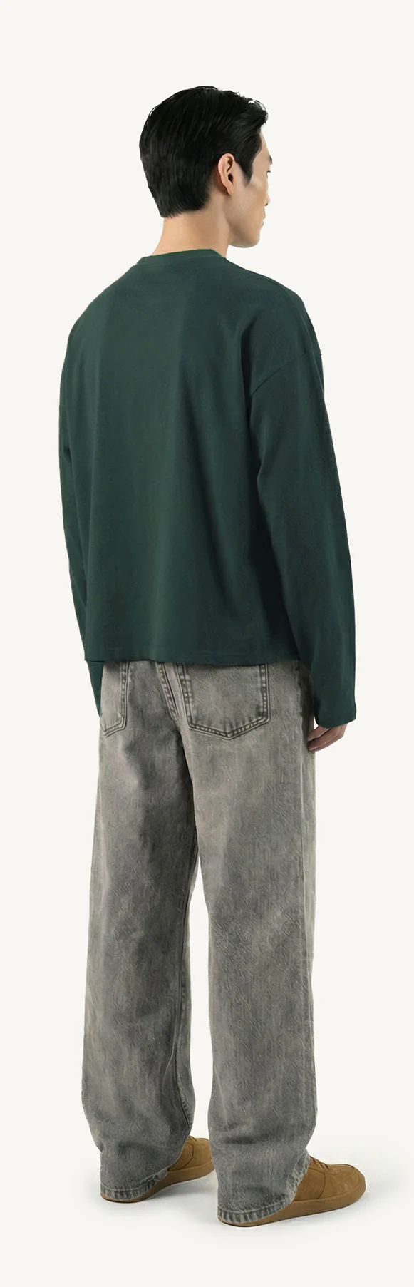 Wild Green Oversized Boxy LS Tee. - Image 5