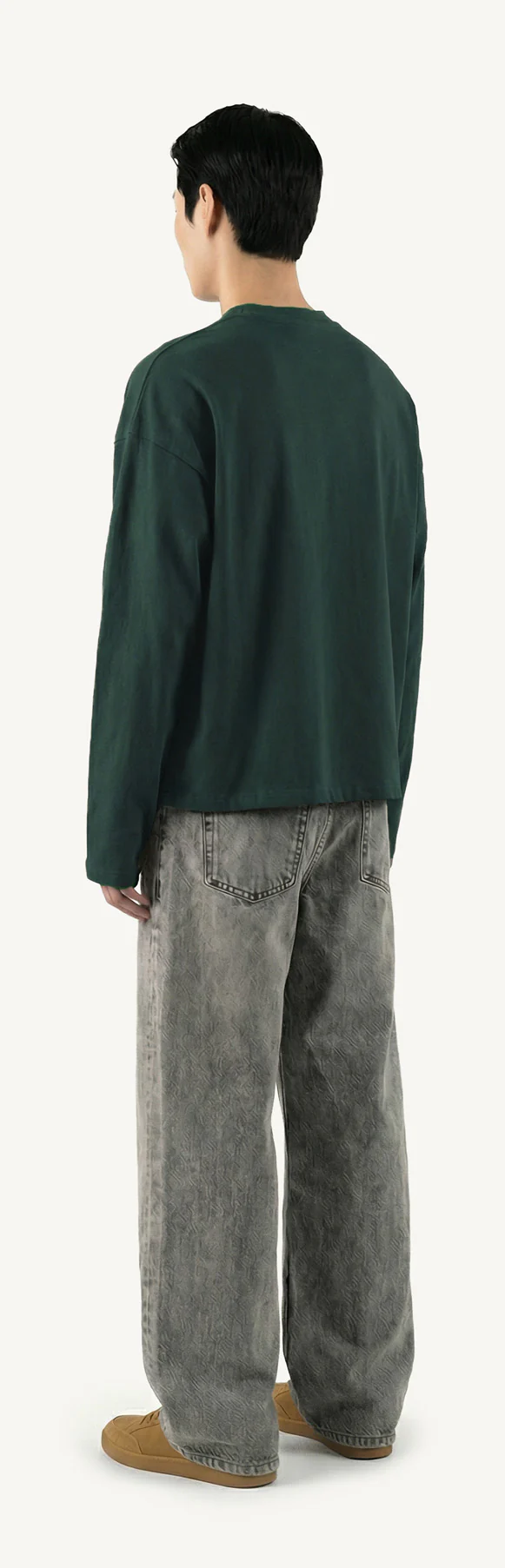 Wild Green Oversized Boxy LS Tee. - Image 7