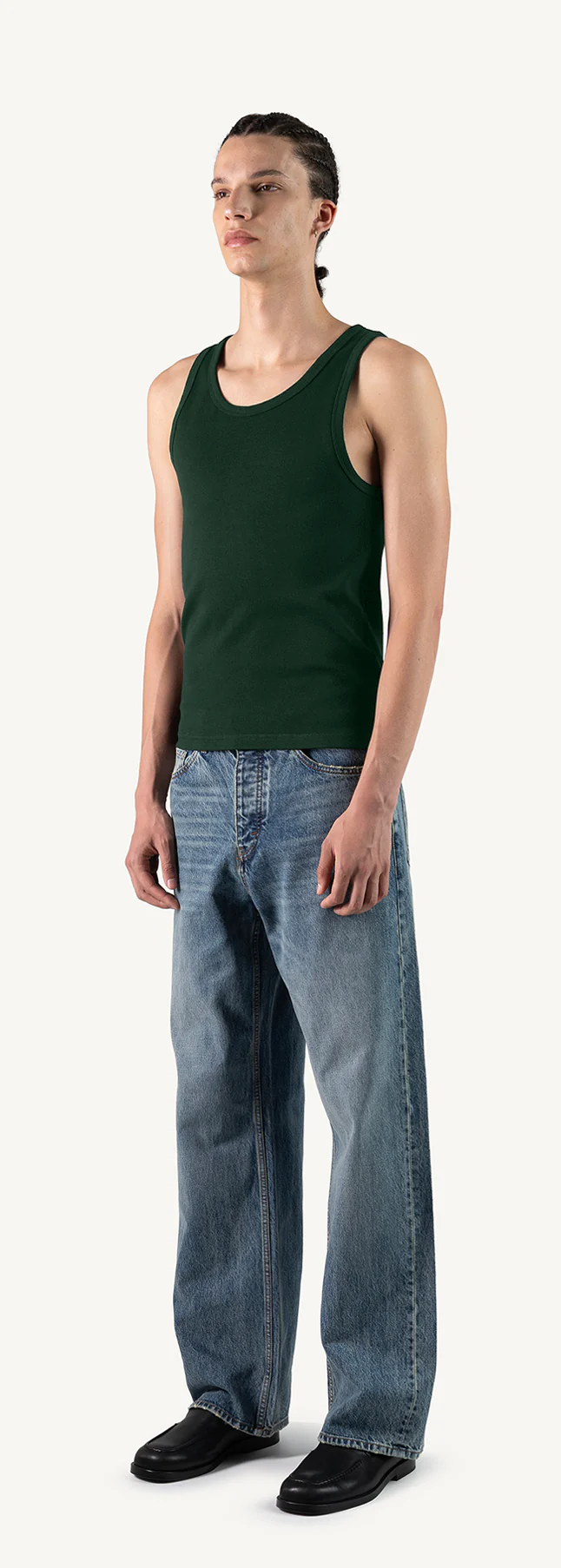 Wild Green Slim Ribbed Tank. - Image 9