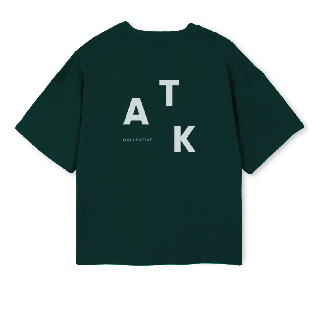 WILDGREENBLUE Wild Green Oversized Boxy Tee. - Image 2