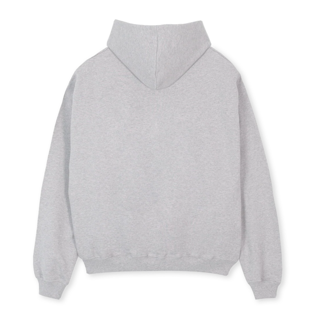 WINDING  Light Grey Marl Oversized Hoodie. - Image 2
