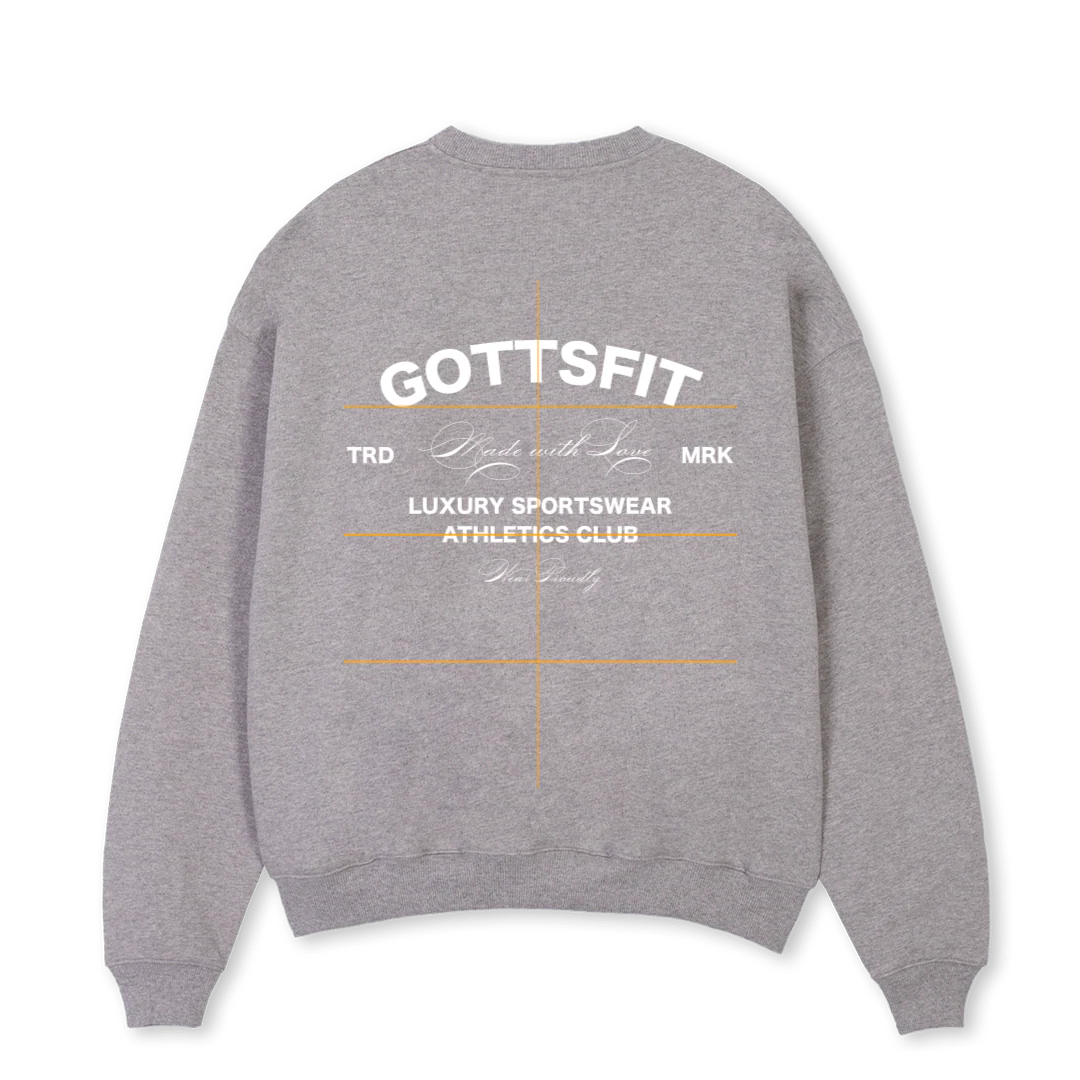 WINTER Grey Marl Oversized Crewneck Sweater. - Image 2