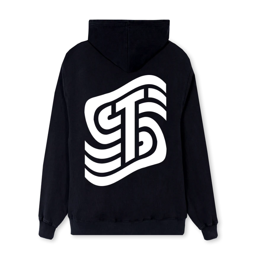 WINTEREINS Black Regular Hoodie. - Image 2