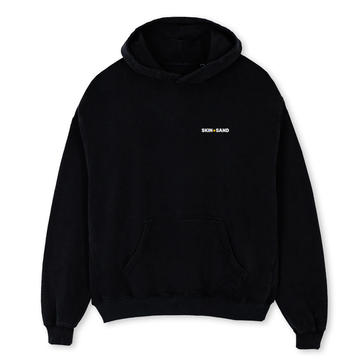 WINTERRR Black Oversized Hoodie.