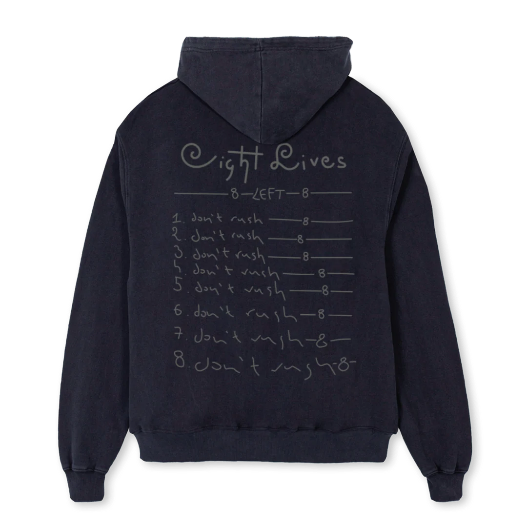 WISDOM Vintage Black Oversized Hoodie. - Image 2
