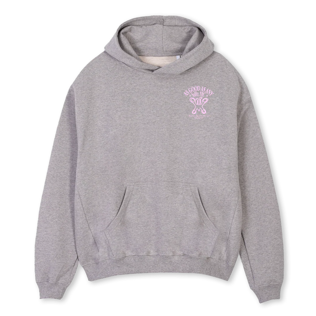 AGAABUTTERFLYLIMITED_GM Grey Marl Oversized Hoodie.