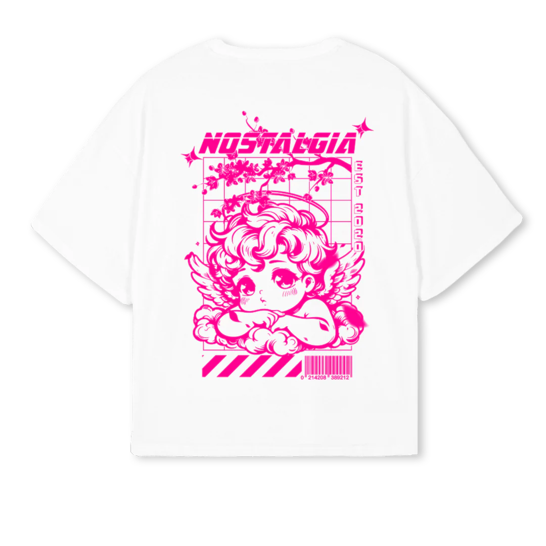 WITHLOVEWHITEFINAL White Oversized Boxy Tee. - Image 2
