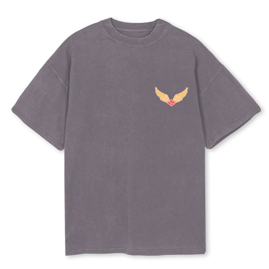 WIY  Pigment Grey Oversized Tee.