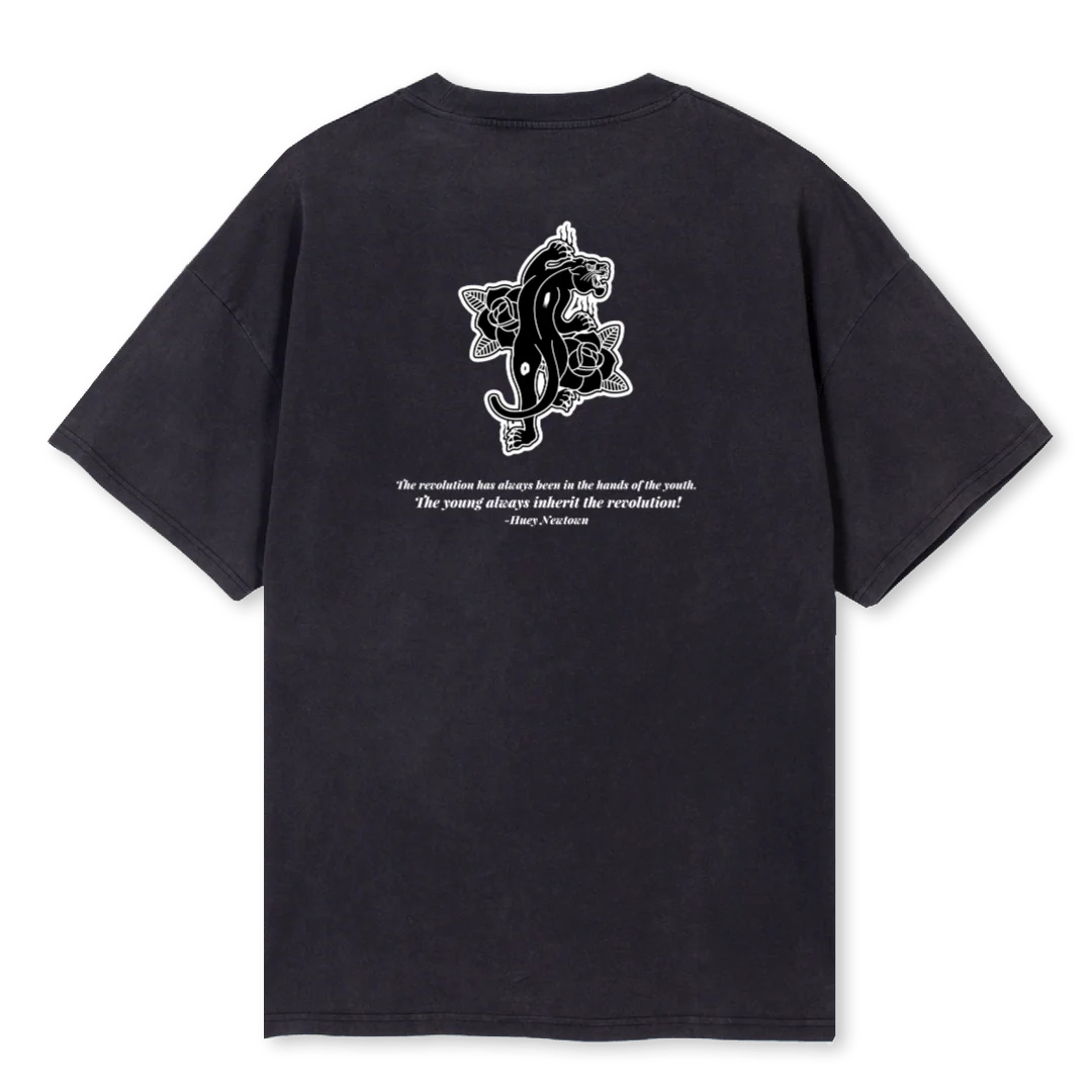 WIZE ONEZD Vintage Black Oversized Tee. - Image 2