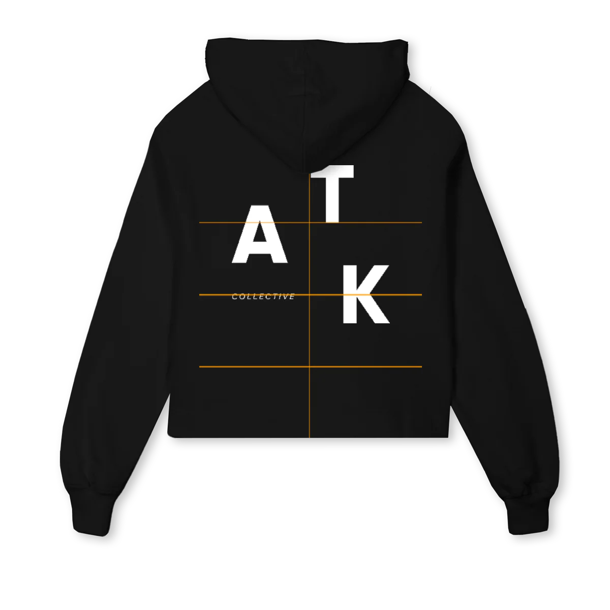 WMNHOODIEBLACK Black Cropped Hoodie. - Image 2