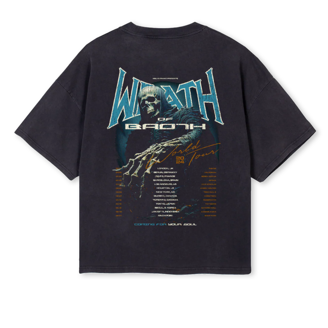 WOB Vintage Black Oversized Boxy Tee. - Image 2