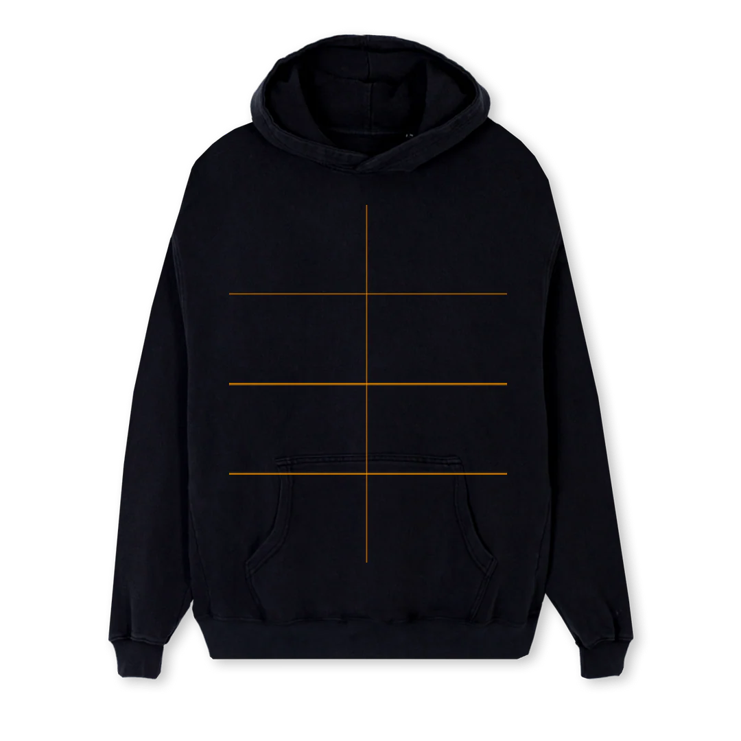 WORDMARKBLACKSWEATER Black Regular Hoodie.