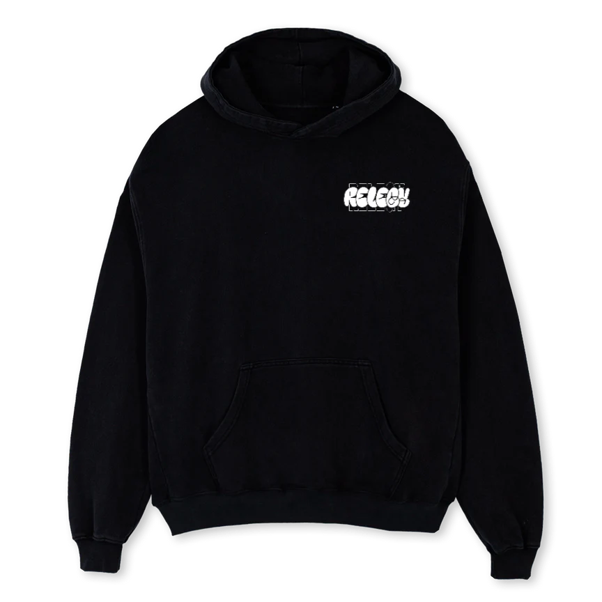 WORDWIDE 2 OSHW Black Oversized Hoodie.