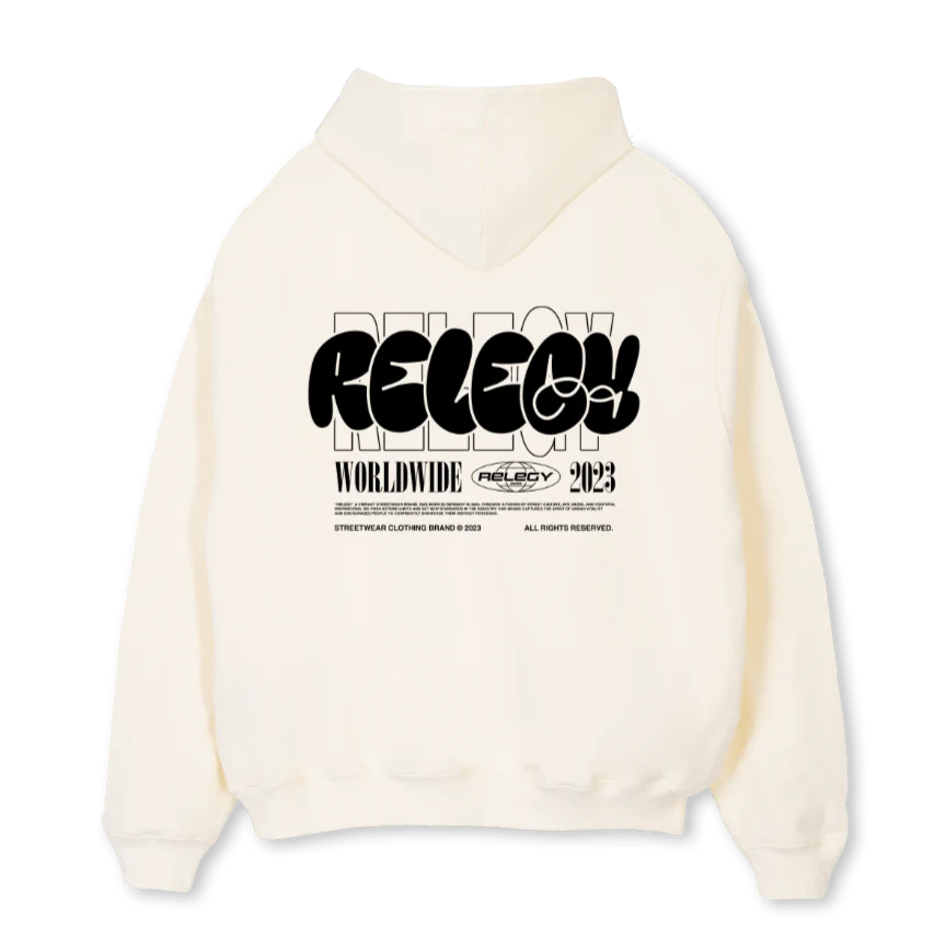 WORDWIDE 2 OSHB Cream Oversized Hoodie. - Image 2
