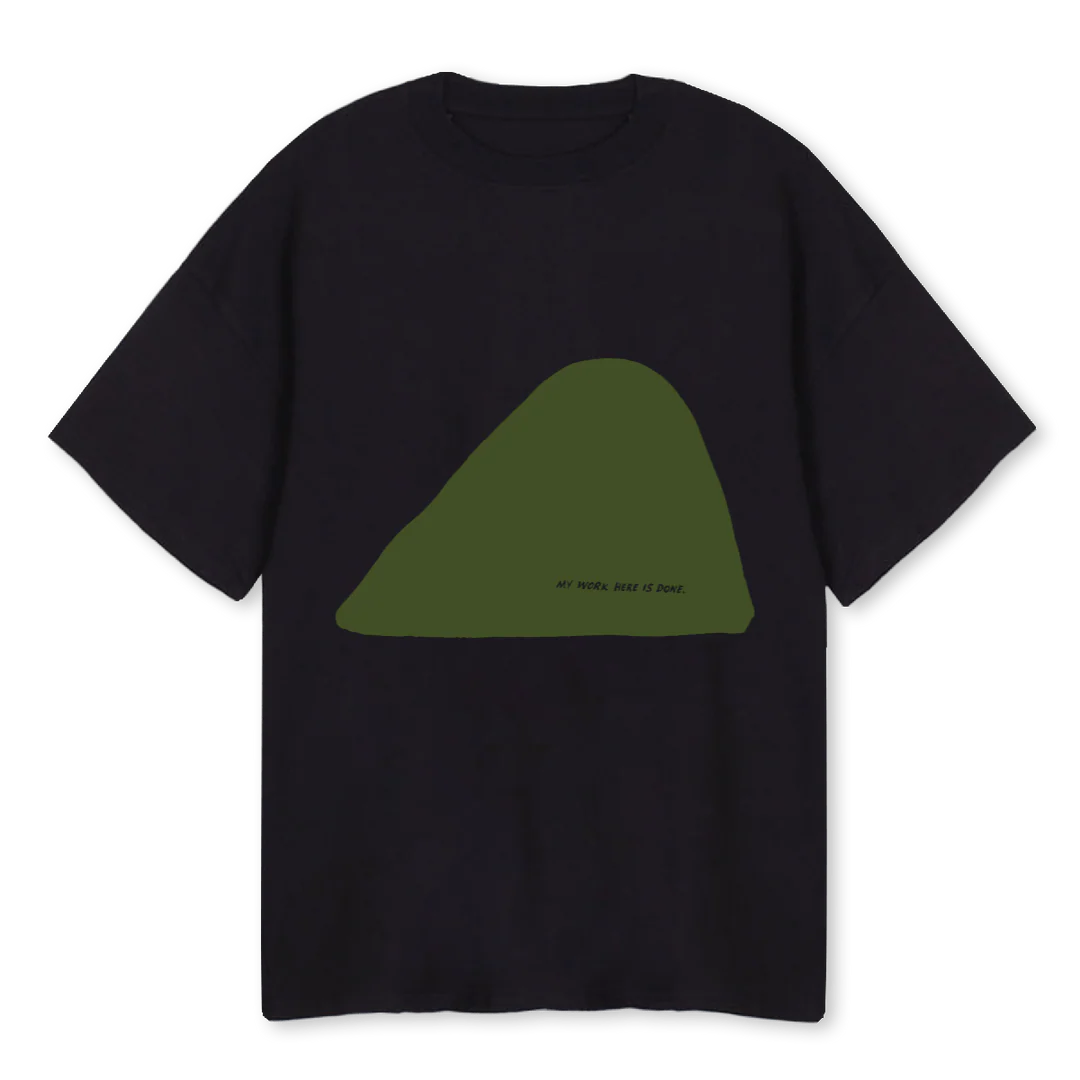 WORKFRONT Black Oversized Tee.