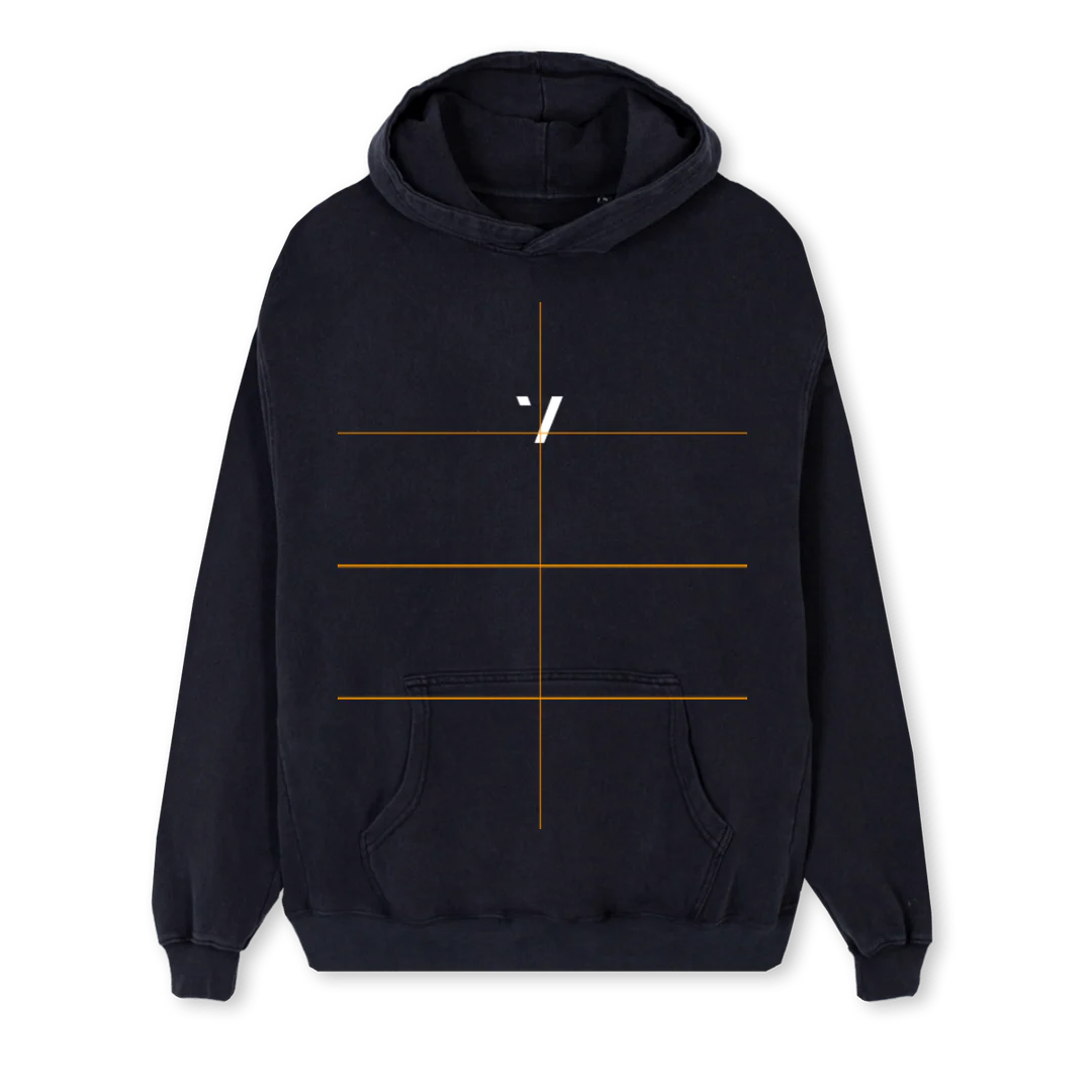 WORKHOODIE Vintage Black Regular Hoodie.