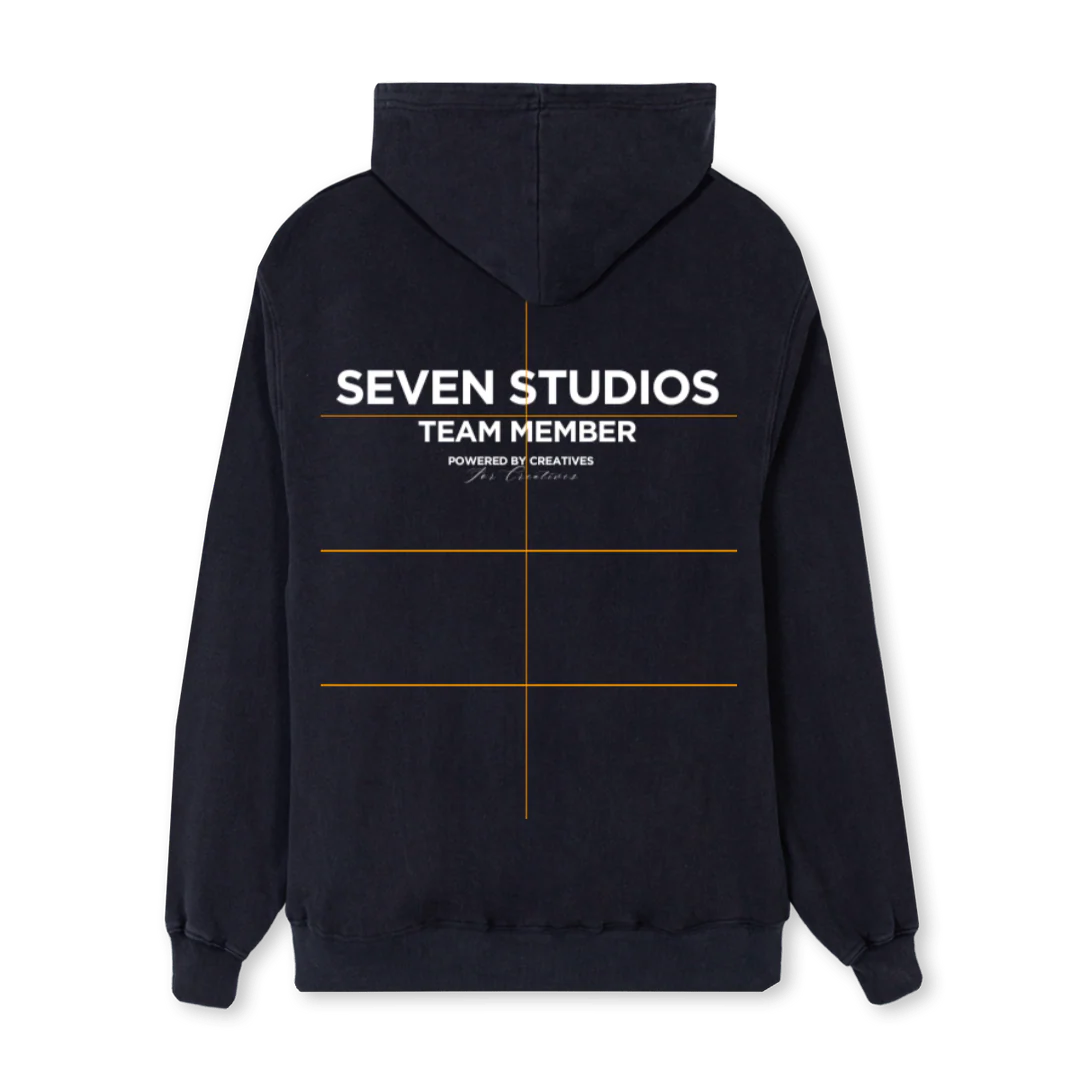 WORKHOODIE Vintage Black Regular Hoodie. - Image 2