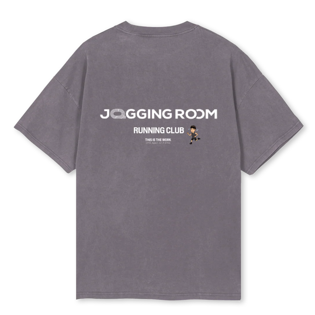 WORKJR Pigment Grey Oversized Tee. - Image 2