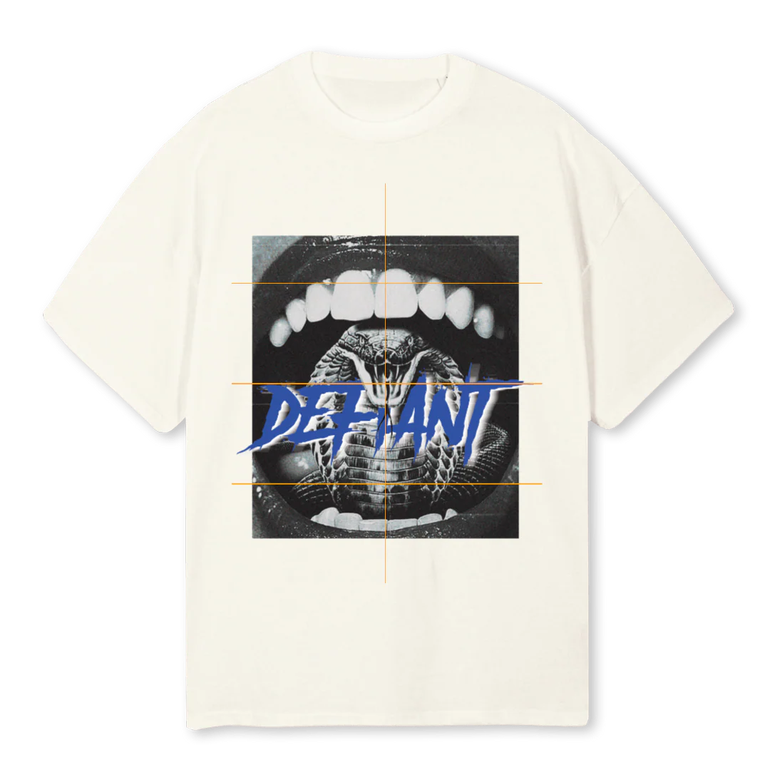 WORLDTOURONE Cream Oversized Tee.