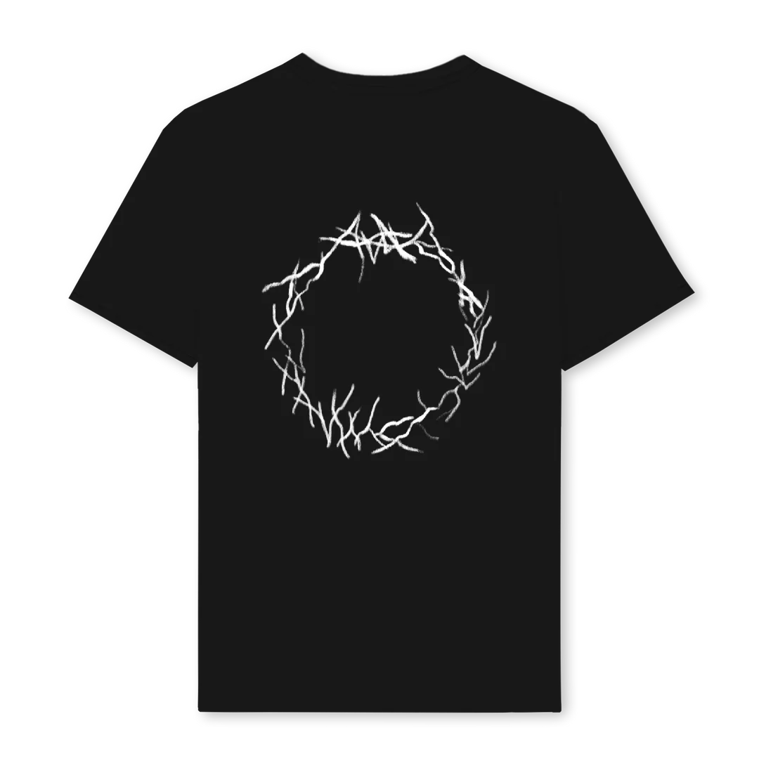 WREATHSAMPLETWO Black Regular Tee. - Image 2